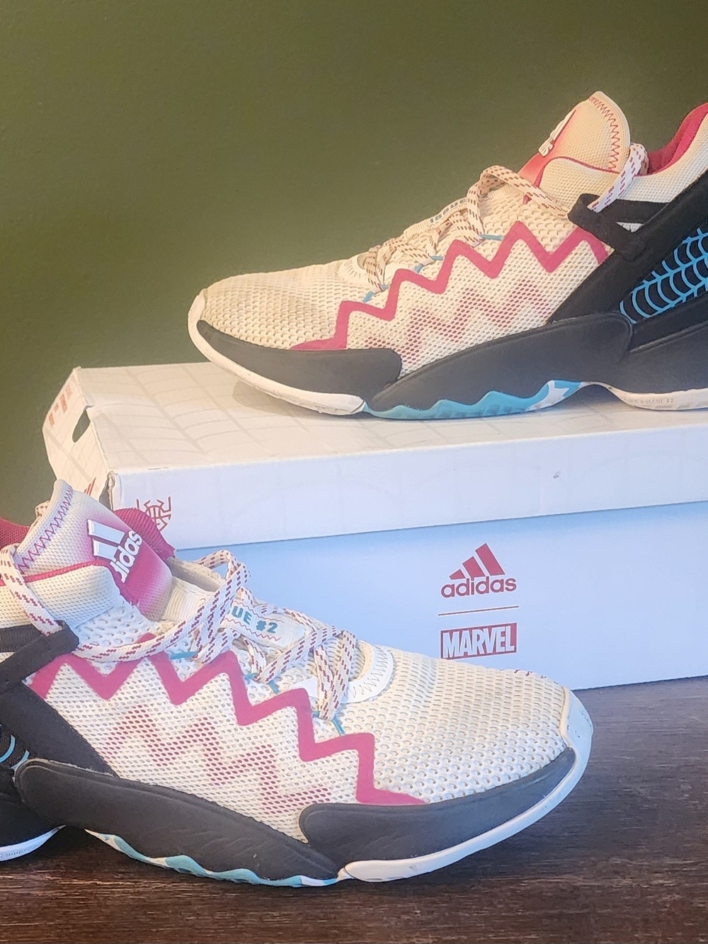 Marvel x adidas Men's D.O.N. Issue #2 Spidey Sense Size 9